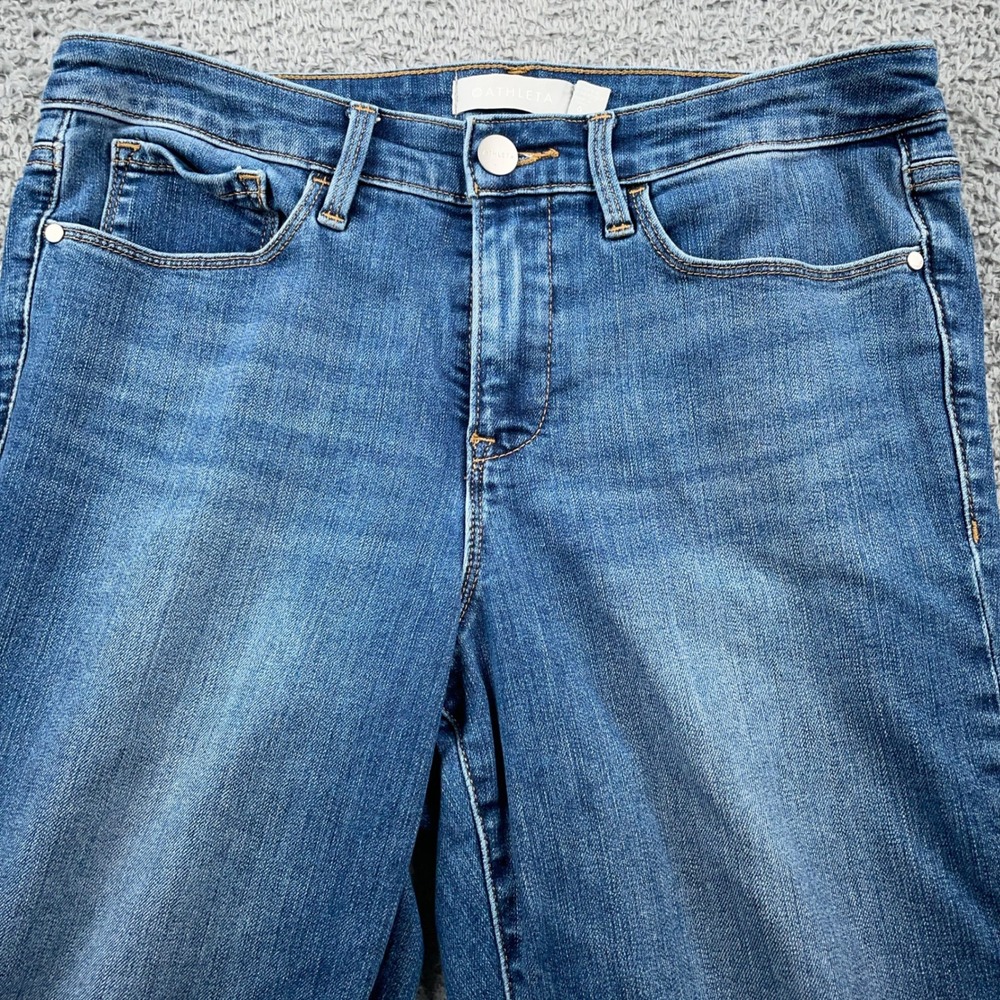 Athleta Jeans Womens Size 6 Blue Denim Sculptek Skinny Leg Stretch Casual